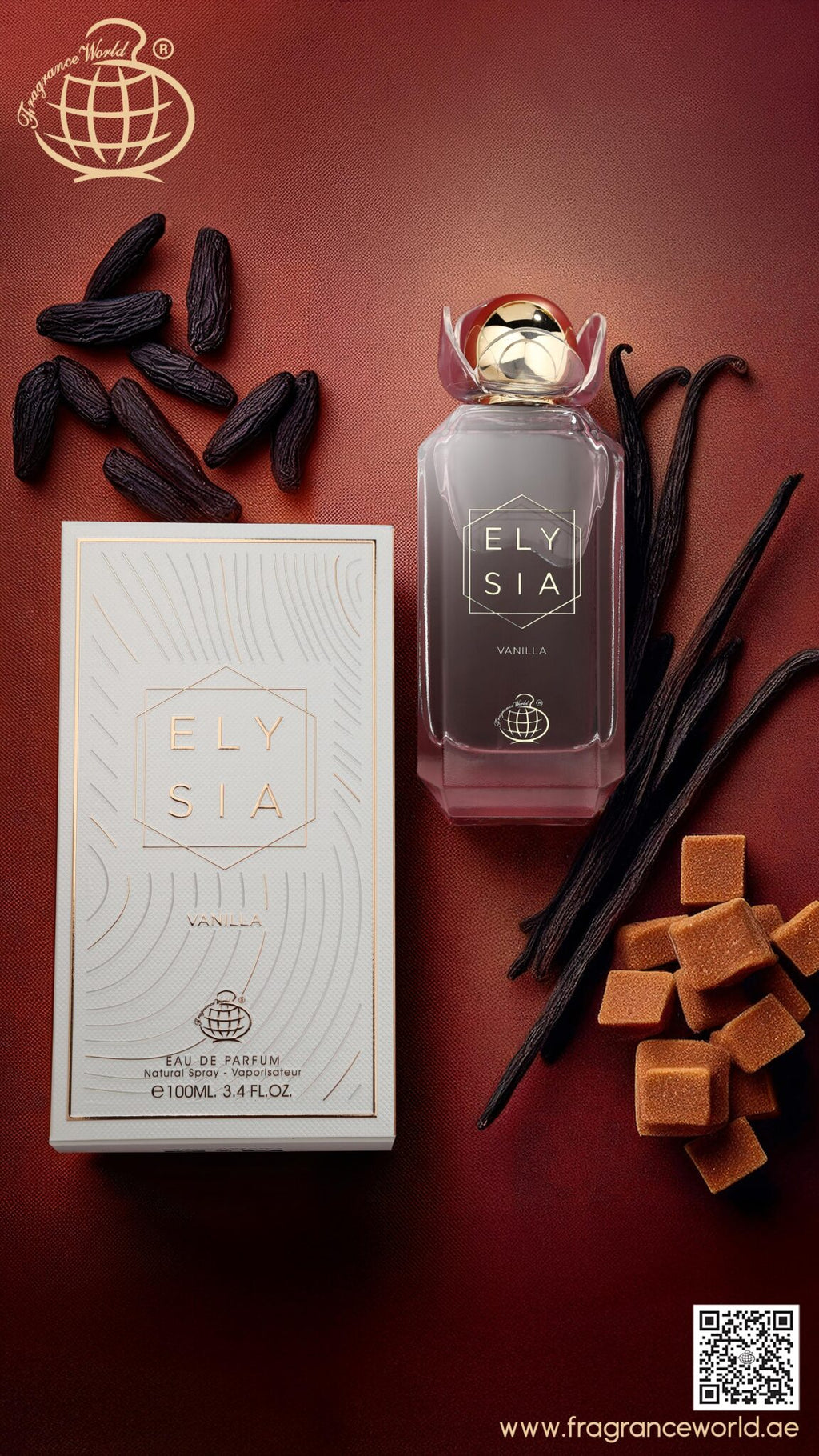 Elysia Vanilla — Fragrance World — EDP — 100ml — Femei