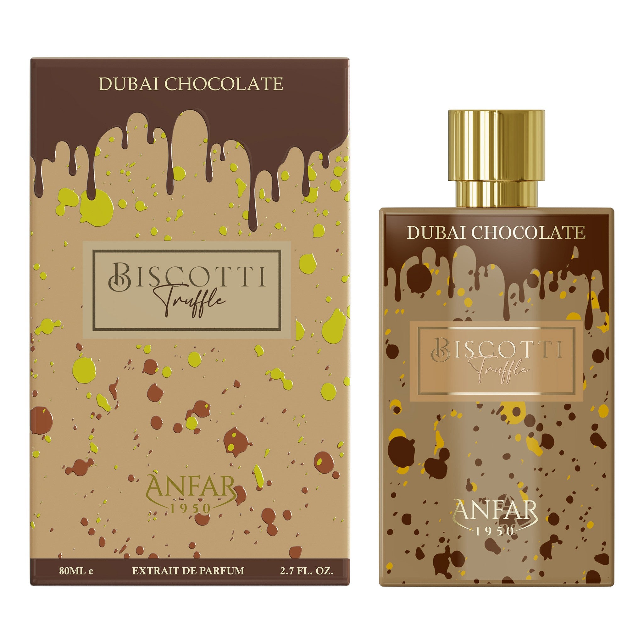 Dubai Chocolate Biscotti Truffle — Anfar 1950 — Extrait — 80ml — Unisex
