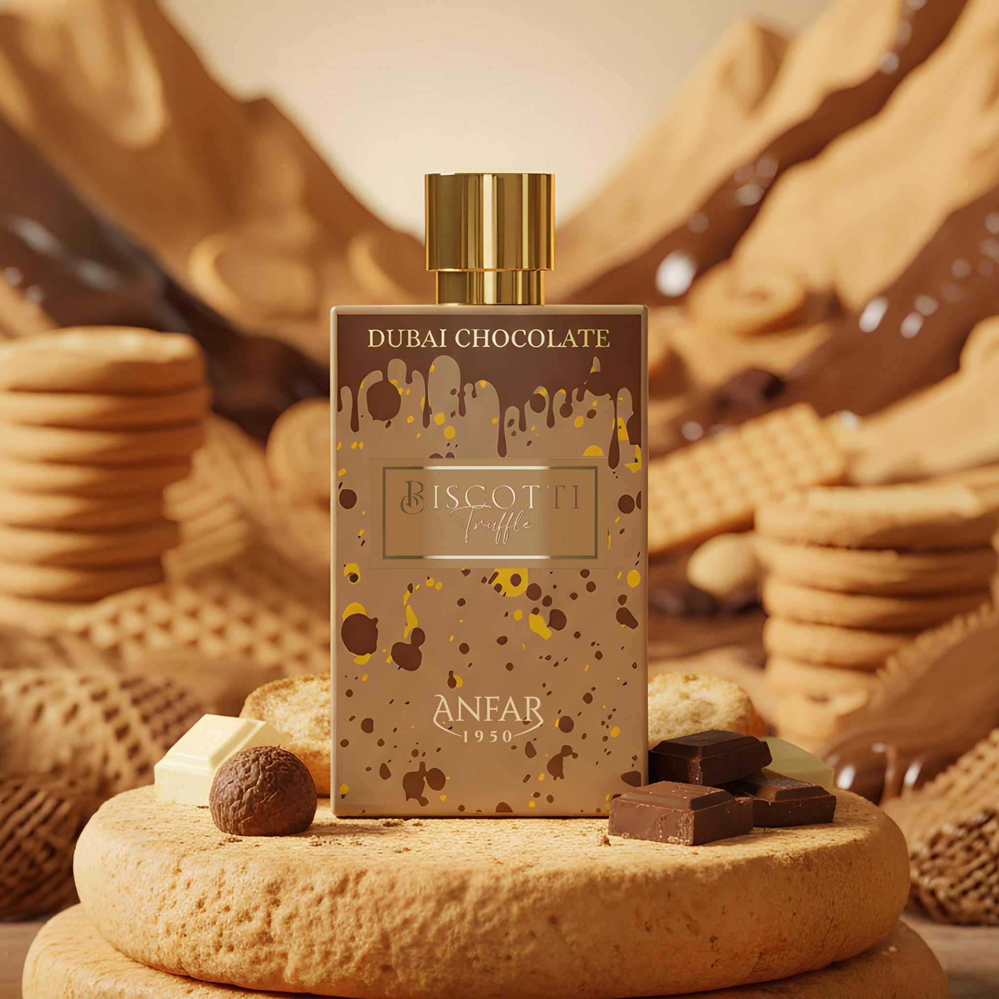 Dubai Chocolate Biscotti Truffle — Anfar 1950 — Extrait — 80ml — Unisex