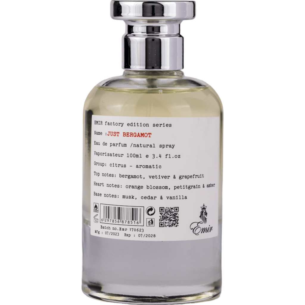 Just Bergamot Factory Edition — Emir — Paris Corner — EDP — 100ml — Unisex
